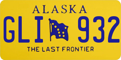 AK license plate GLI932