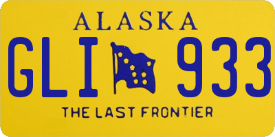 AK license plate GLI933