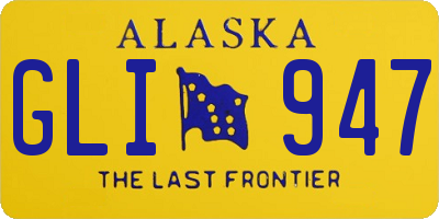 AK license plate GLI947