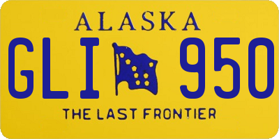 AK license plate GLI950