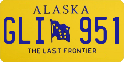 AK license plate GLI951