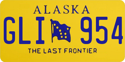 AK license plate GLI954