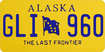 AK license plate GLI960