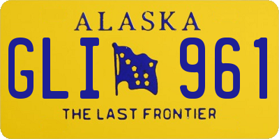 AK license plate GLI961