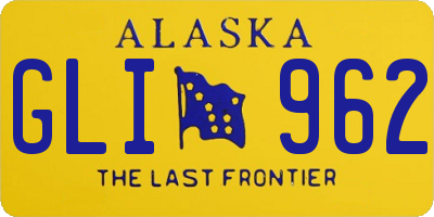 AK license plate GLI962