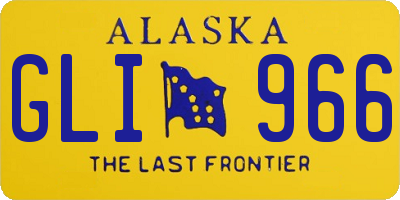 AK license plate GLI966