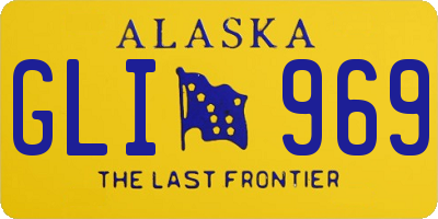 AK license plate GLI969