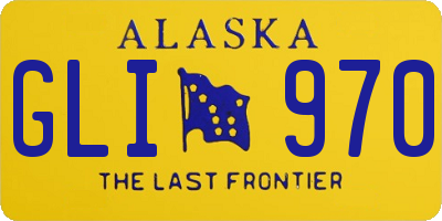 AK license plate GLI970