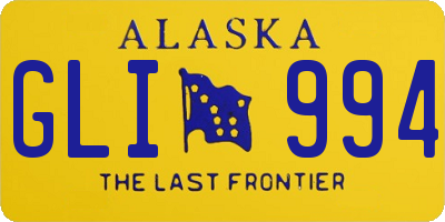 AK license plate GLI994