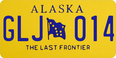 AK license plate GLJ014