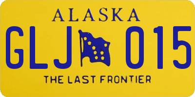 AK license plate GLJ015