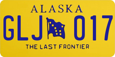 AK license plate GLJ017