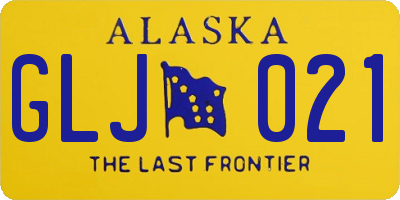 AK license plate GLJ021