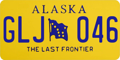 AK license plate GLJ046