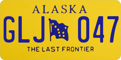 AK license plate GLJ047