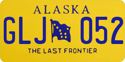 AK license plate GLJ052