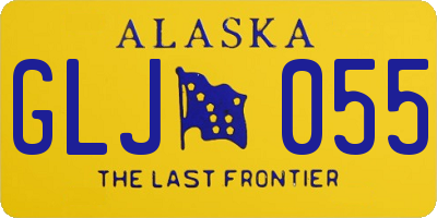 AK license plate GLJ055