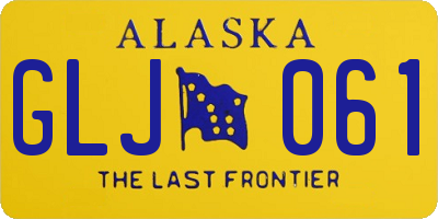 AK license plate GLJ061