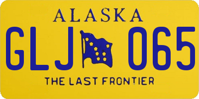 AK license plate GLJ065