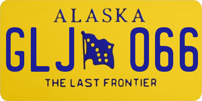 AK license plate GLJ066