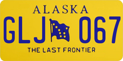 AK license plate GLJ067