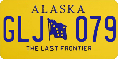 AK license plate GLJ079