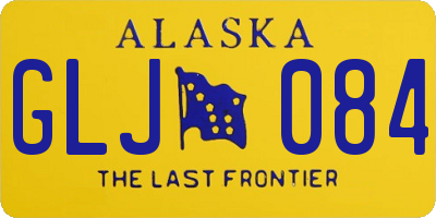 AK license plate GLJ084