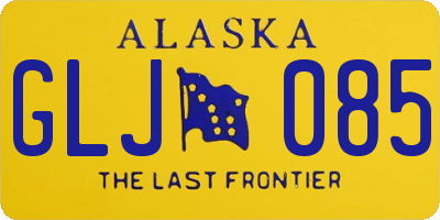 AK license plate GLJ085