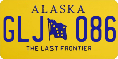 AK license plate GLJ086