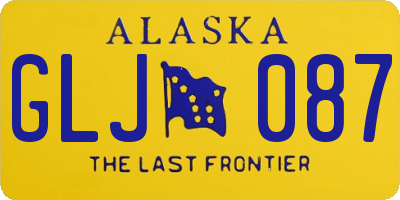 AK license plate GLJ087