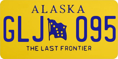 AK license plate GLJ095