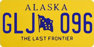 AK license plate GLJ096