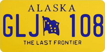 AK license plate GLJ108