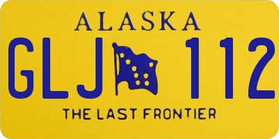 AK license plate GLJ112