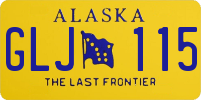 AK license plate GLJ115