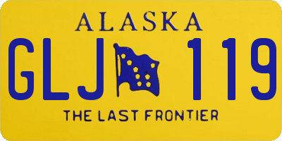 AK license plate GLJ119