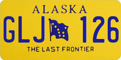 AK license plate GLJ126