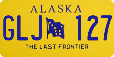 AK license plate GLJ127