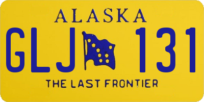 AK license plate GLJ131
