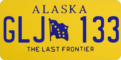 AK license plate GLJ133