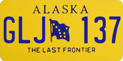 AK license plate GLJ137