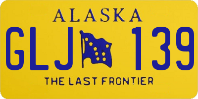 AK license plate GLJ139