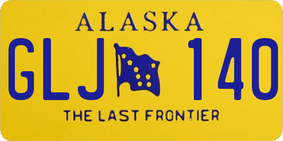 AK license plate GLJ140