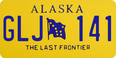 AK license plate GLJ141