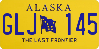 AK license plate GLJ145