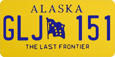AK license plate GLJ151