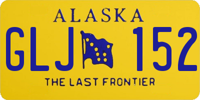AK license plate GLJ152