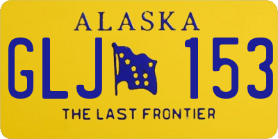 AK license plate GLJ153