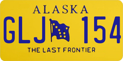 AK license plate GLJ154