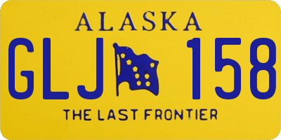 AK license plate GLJ158